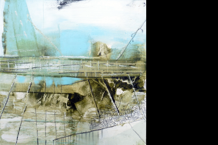 'Bridge', Oil on Board, 30 x 30 cm, &pound;600