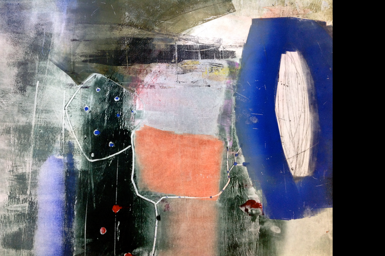 'Blue Circle', monoprint, 80 x 100 cm, &pound;1,750 SOLD