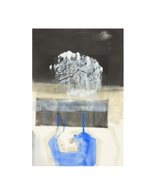 Blue Beach, Monotype, 51 x 72 cm
