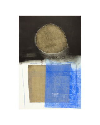 Brown / Blue, Monotype, 51 x 72 cm