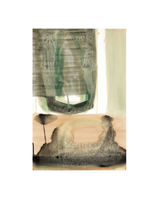 Green September, Monotype, 51 x 72 cm