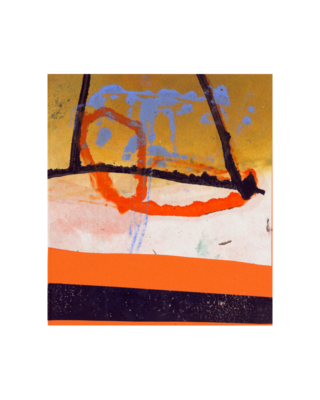 Orange September II, Monotype, 16 x 19 cm